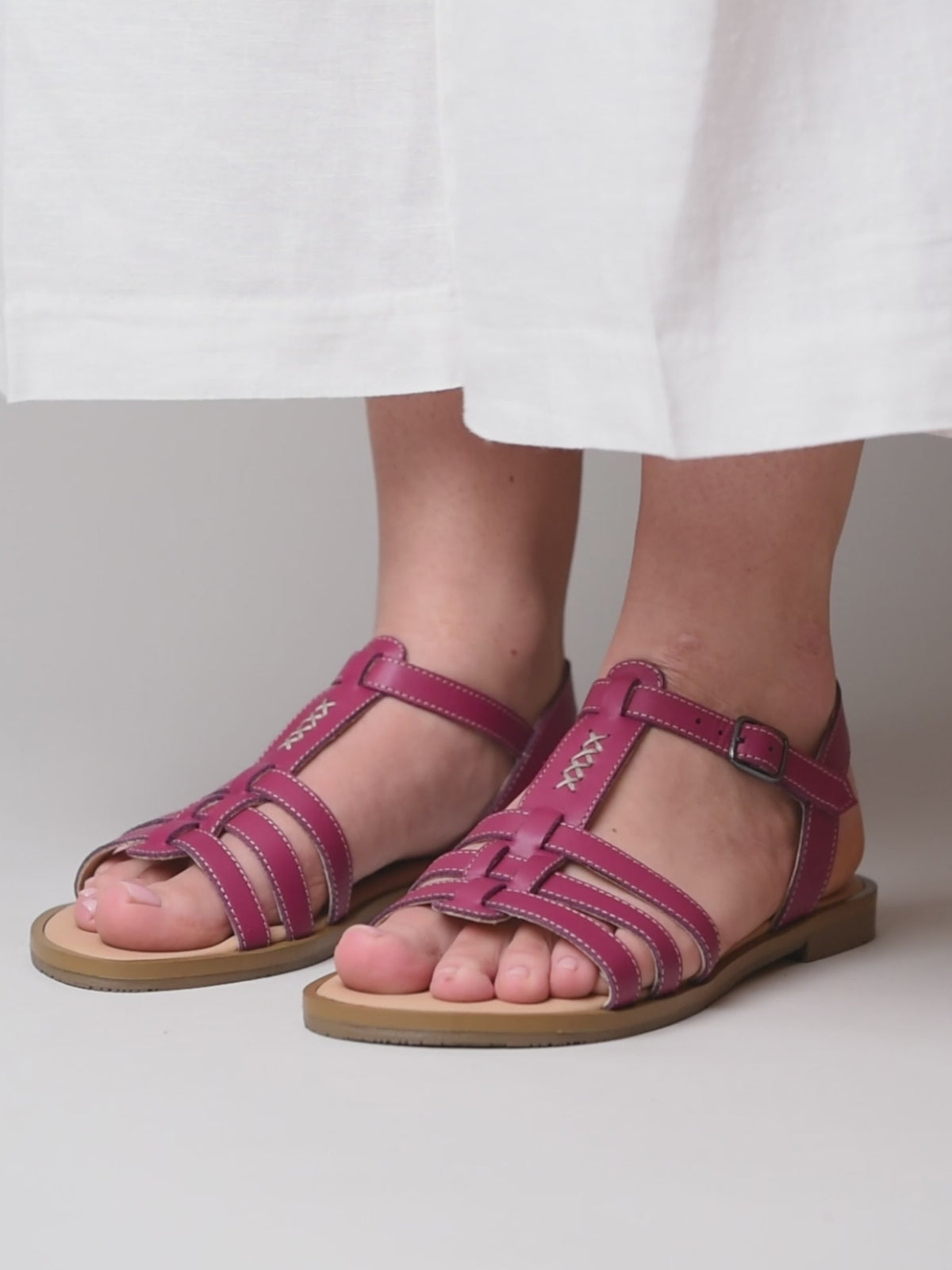 SALTERN FUCHSIA PINK LEATHER