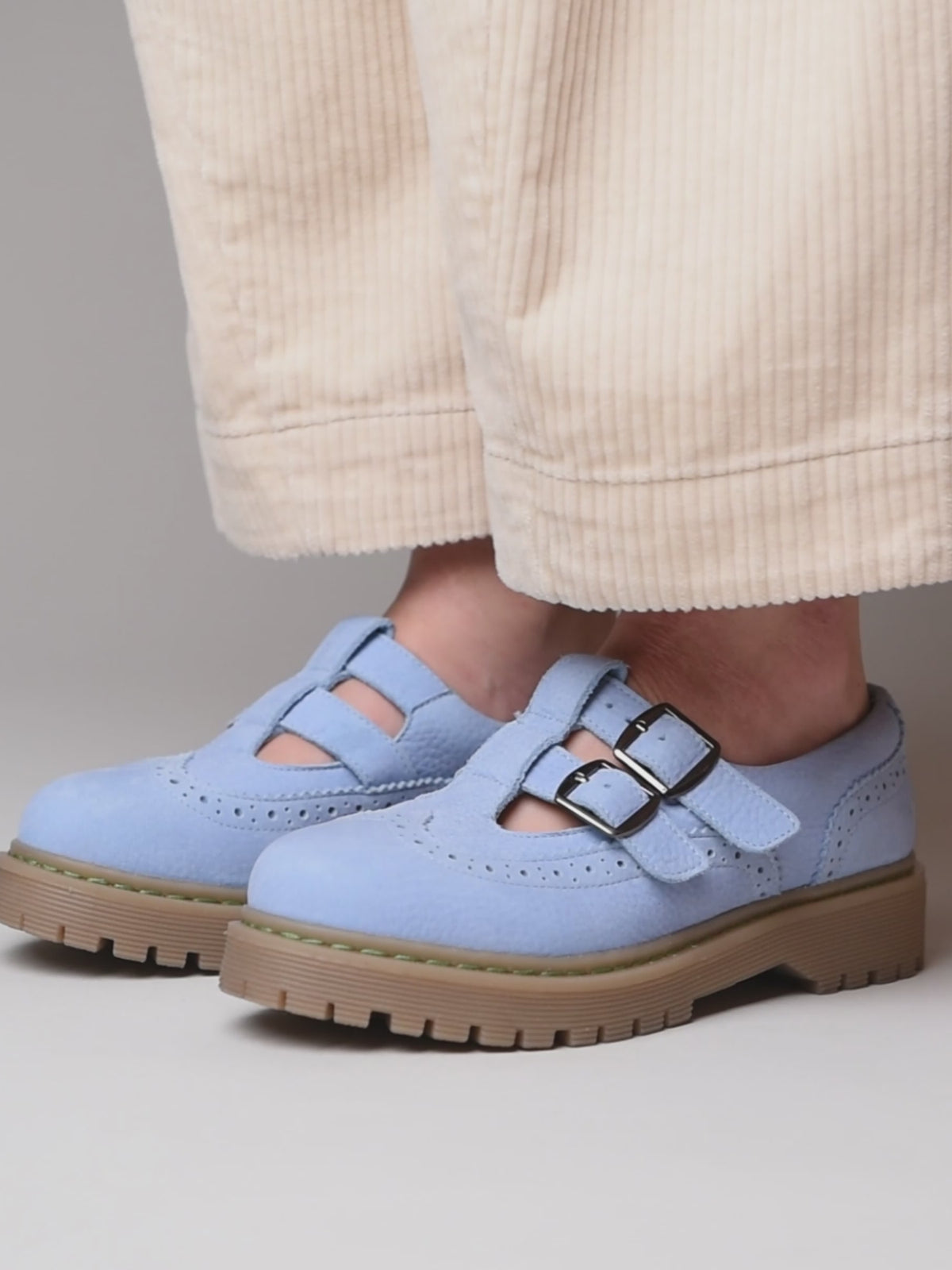 CALTHIA CORNFLOWER BLUE NUBUCK