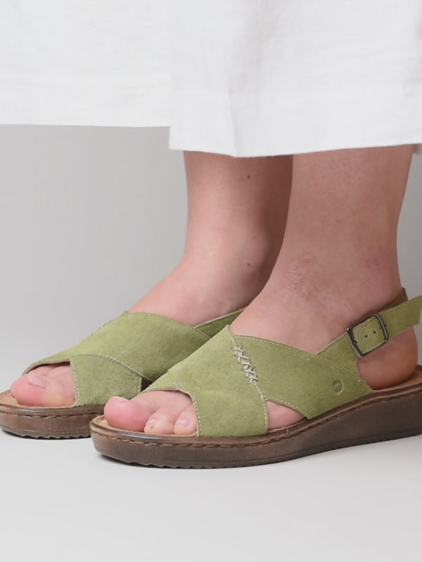 SANTA BARBARA LICHEN GREEN SUEDE