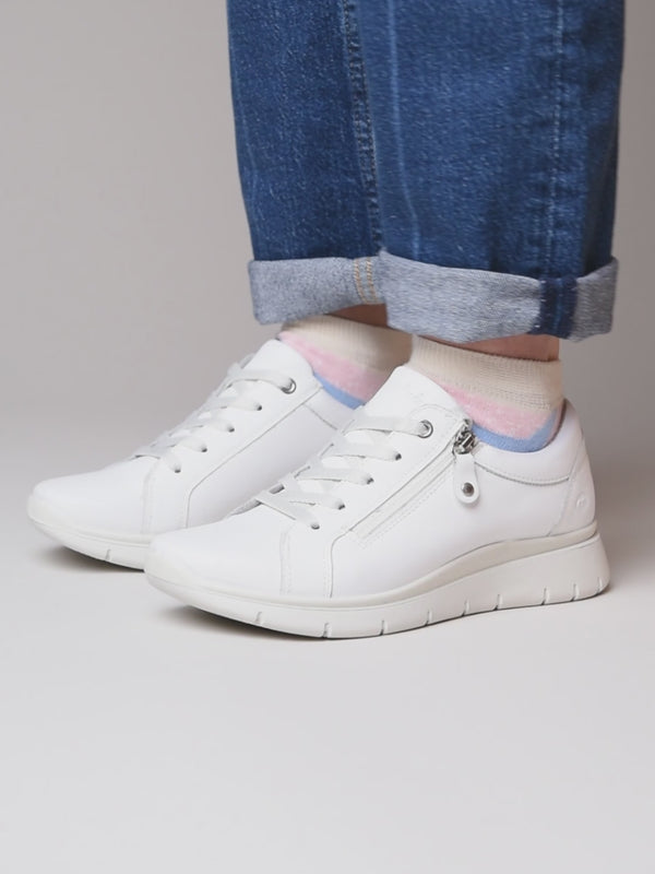 KENSEY WHITE LEATHER