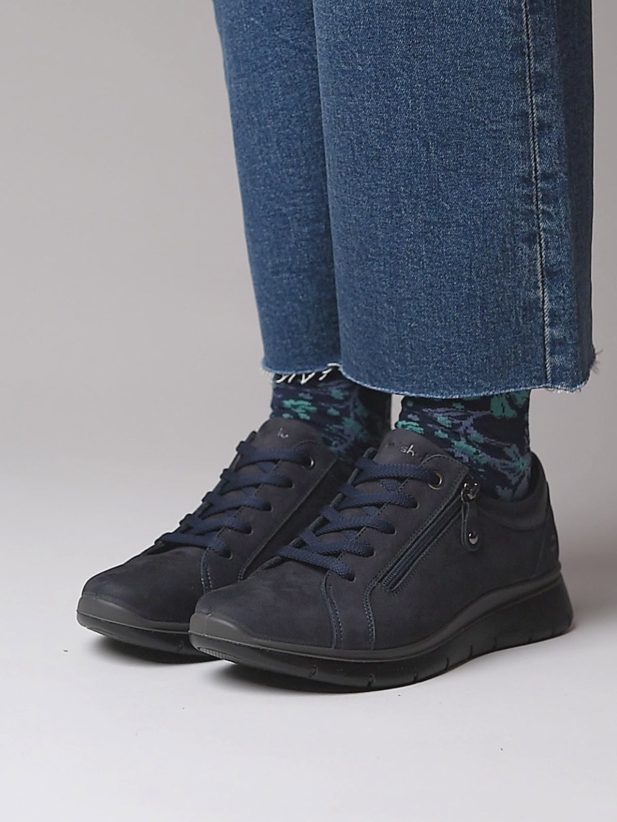 casual lightweight trainers - KENSEY DARK INDIGO NUBUCK
