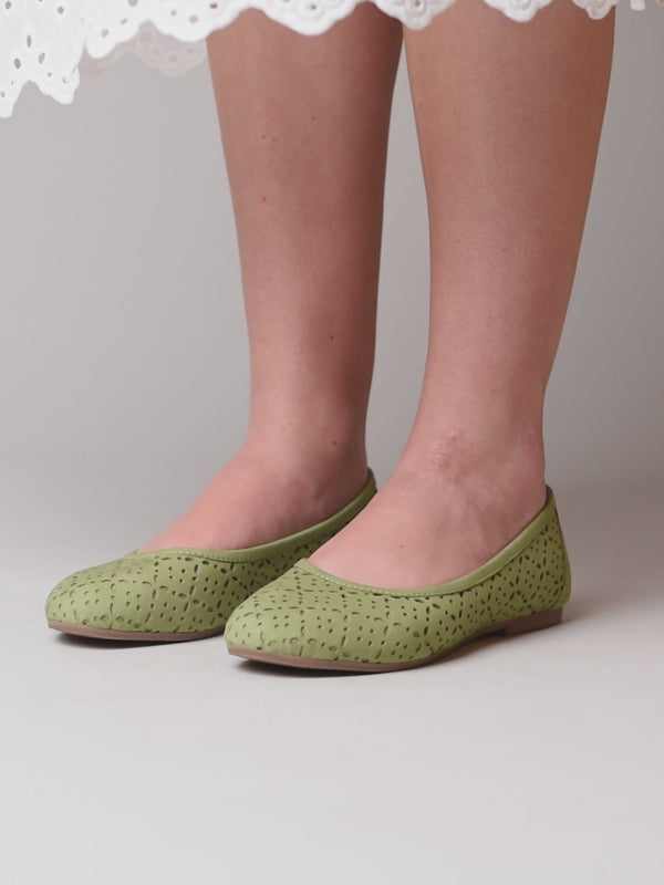SENARA LICHEN GREEN NUBUCK