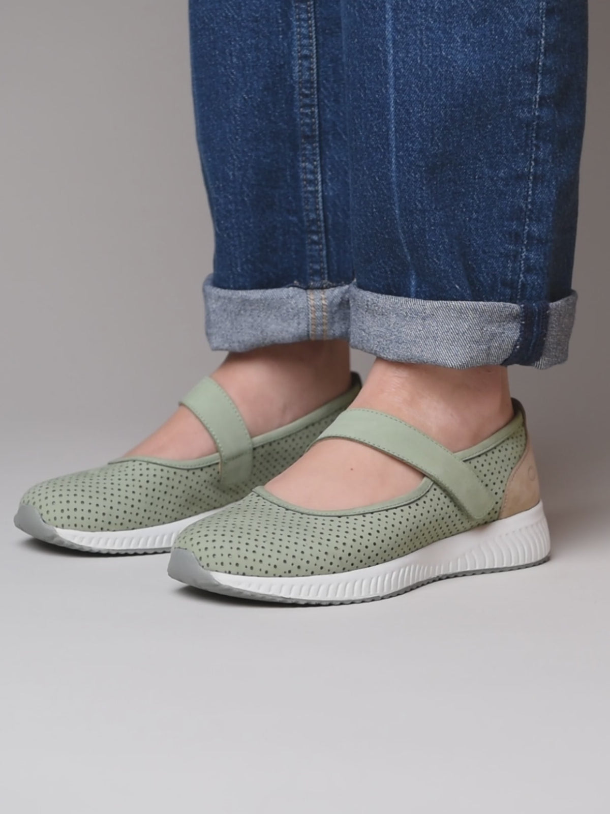 AMARA SAGE GREEN NUBUCK