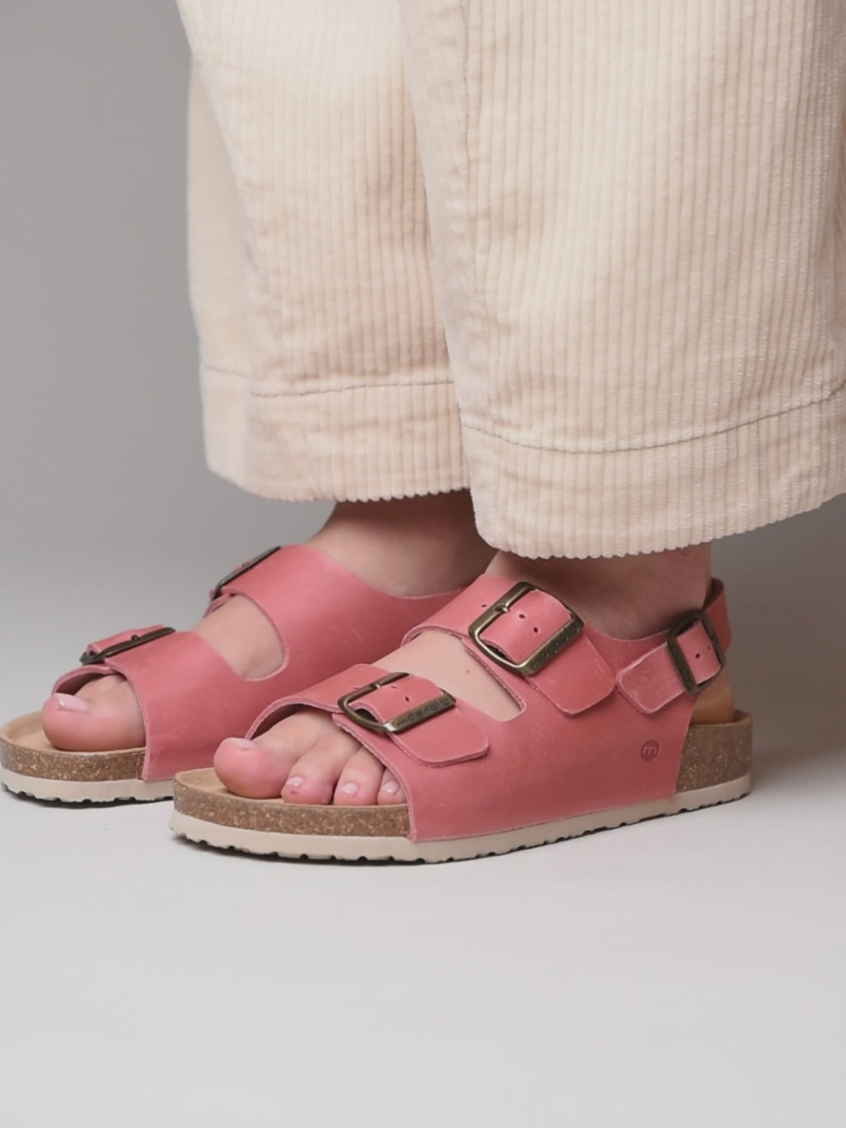 PALME CORAL PINK WAXY LEATHER