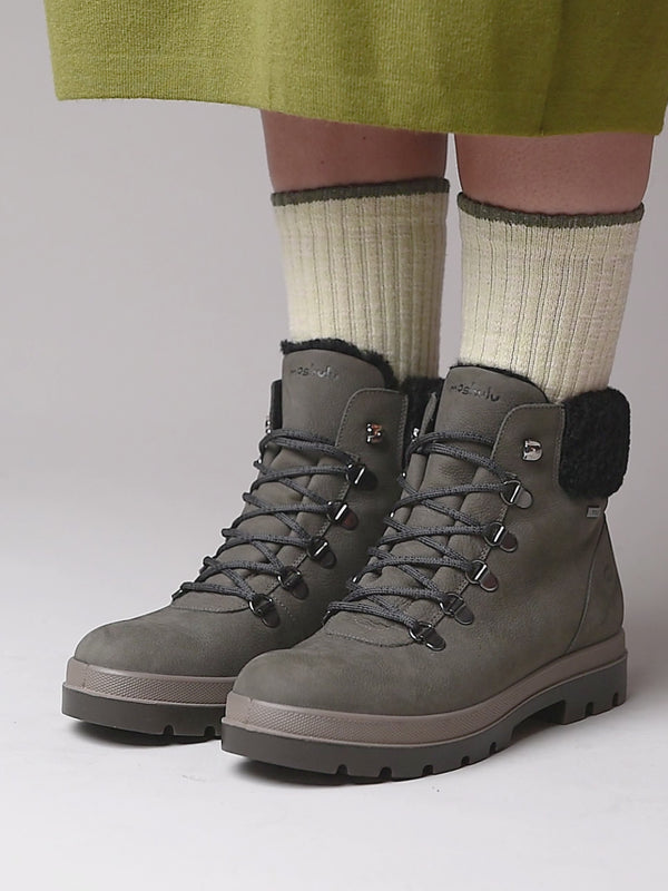 Green water resistant ankle boots - BEDEW OLIVE GREEN NUBUCK
