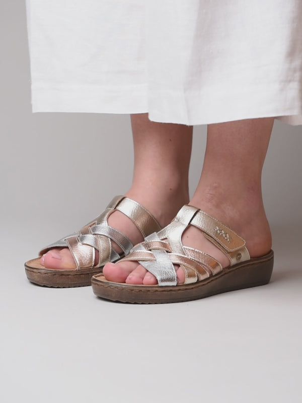 ZAHARA METALLIC MULTI LEATHER