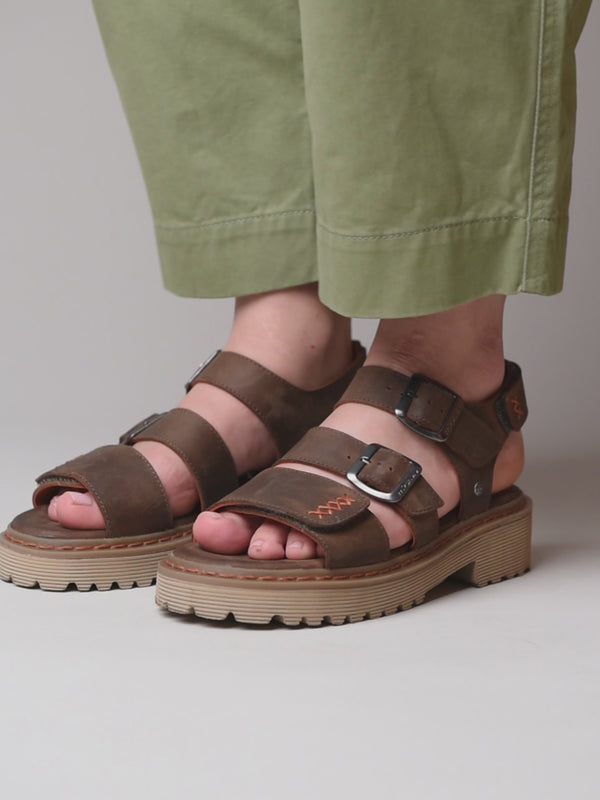 DIANTHA BROWN WAXY LEATHER