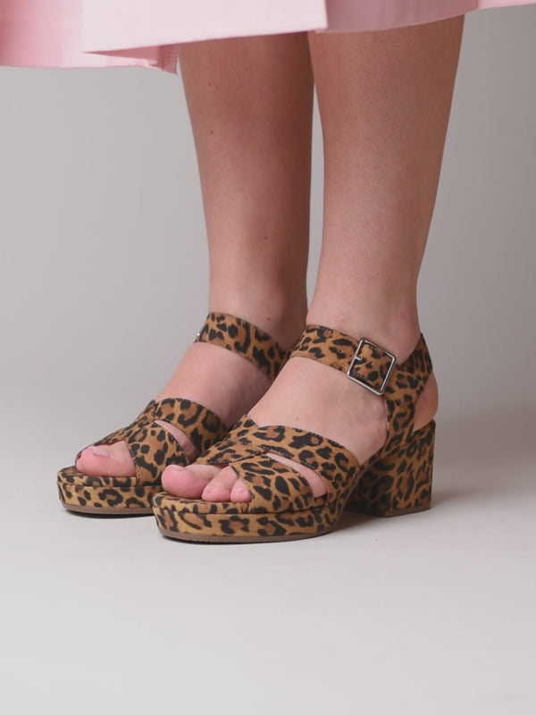 ARANIKO LEOPARD PRINT SUEDE