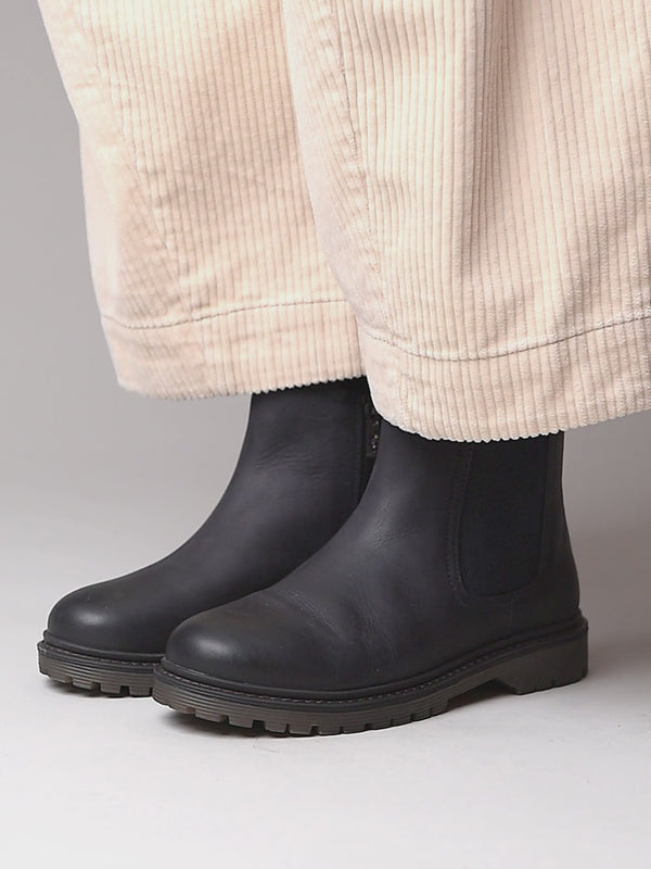 Blue chunky Chelsea boot - SKERRY 2 INDIGO WAXY