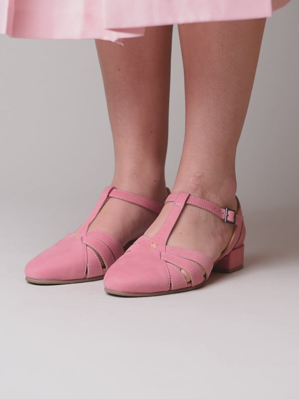 SAYURI CORAL PINK NUBUCK