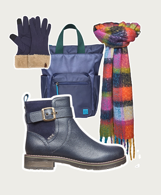 Blue chelsea boot with dual-fit - RIA INDIGO LEATHER