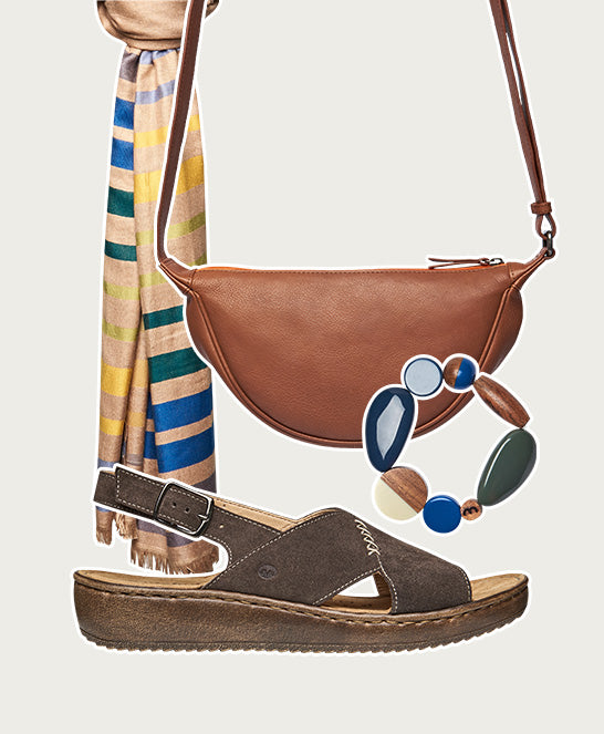 Brown slingback crossover sandals - SANTA BARBARA BROWN SUEDE