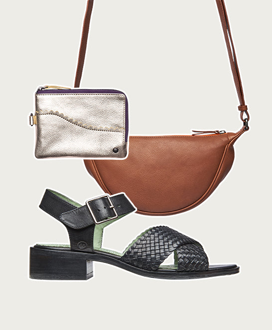 Black crossover toe peep sandals - SAPPORO BLACK