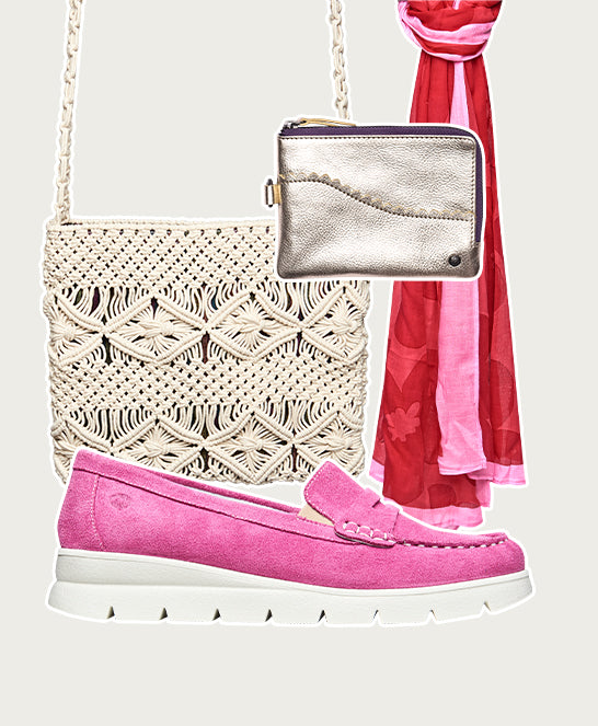 Pink casual moccasin loafers - SHEARWATER FUCHSIA PINK SUEDE