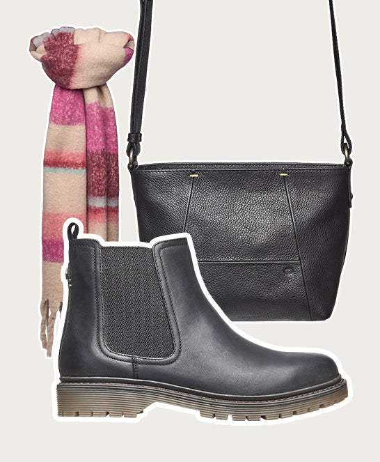 Black chunky Chelsea boot - SKERRY 2 BLACK WAXY