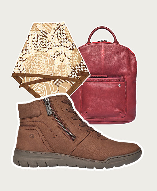 Brown adjustable ankle boot - SONJA 2 PECAN NUBUCK
