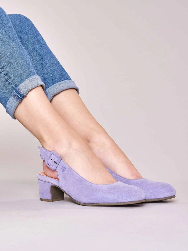 Purple Suede heeled shoes - VARZEA LILAC HAZE