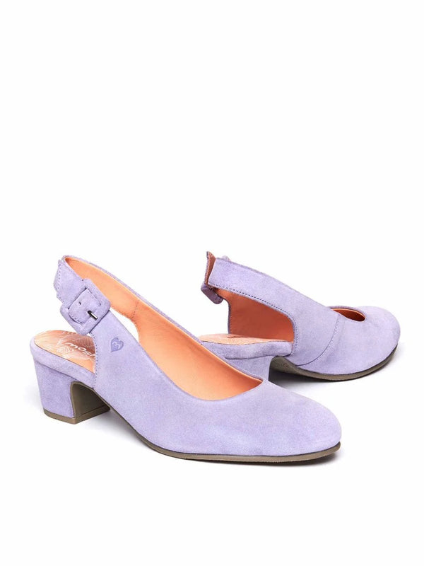 Purple Suede heeled shoes - VARZEA LILAC HAZE