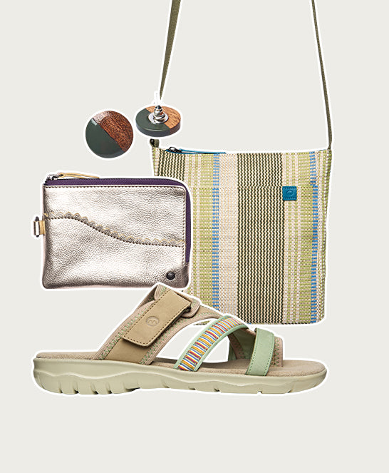 Beige slip on adventure sandals - TAMAR SAND NUBUCK