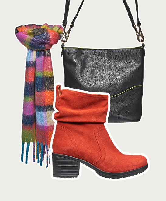 Red heeled suede ankle boots - TAYLOR 3 GERANIUM RED