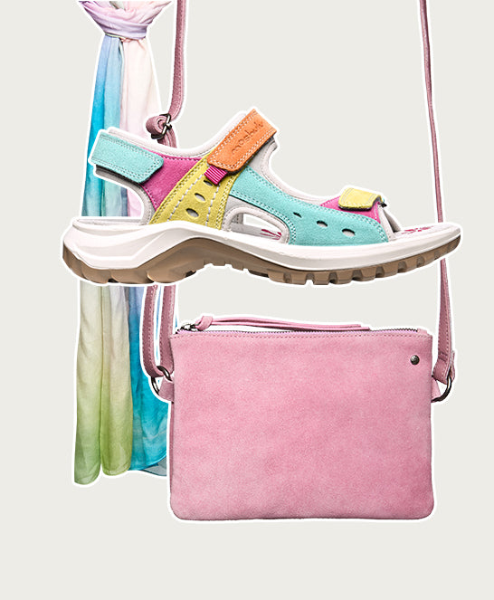 Multi suede adventure sandals - WEMBURY RETRO MULTI